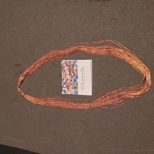 Multi wire copper strand necklace
